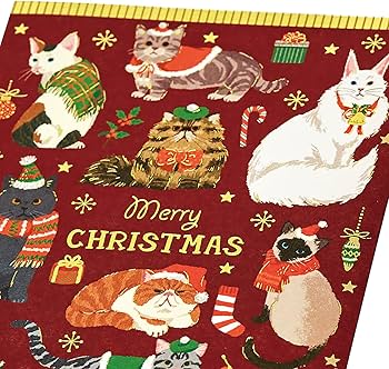 Amazon.co.jp: サンリオ(SANRIO) クリスマスカード ネコいっぱい